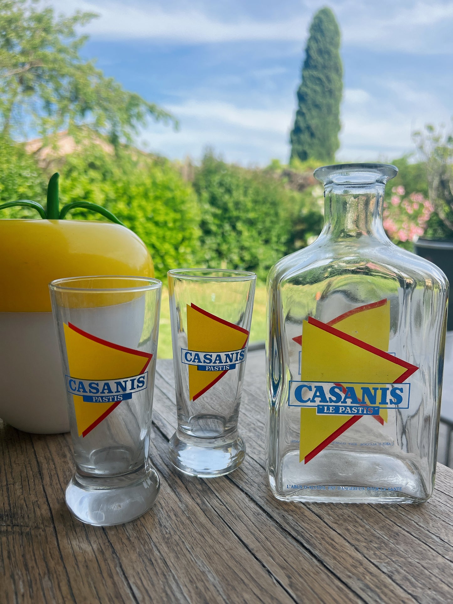 Service à Pastis Casanis verres et carafe