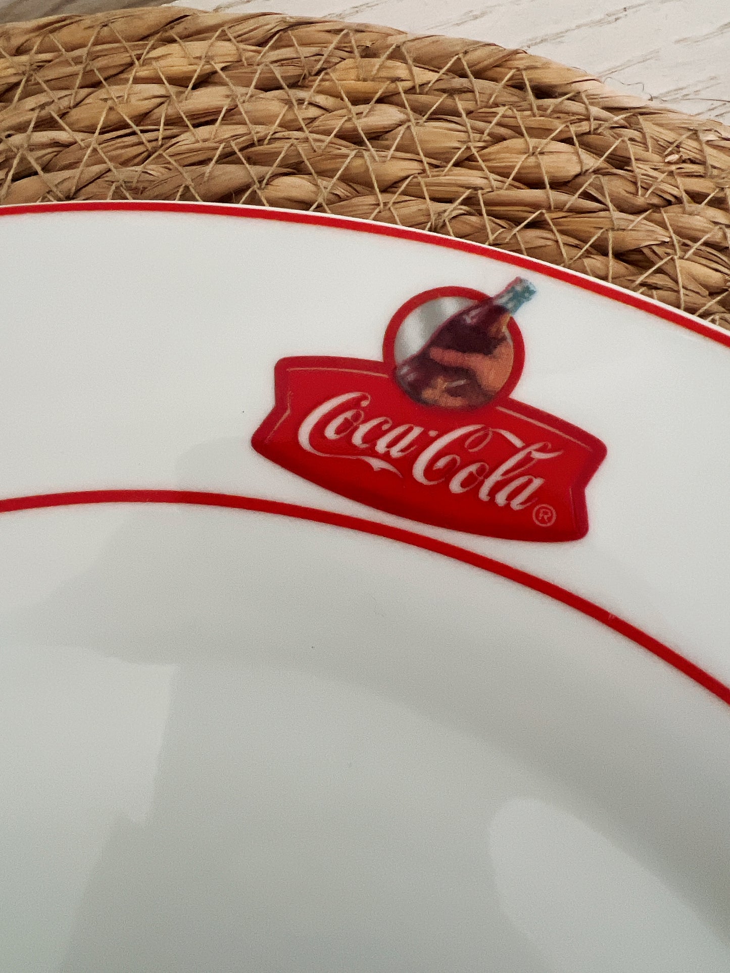 Assiette publicitaire Coca par Gibson USA