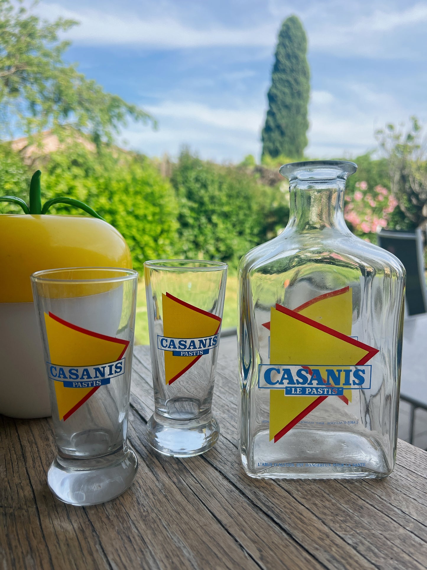 Service à Pastis Casanis verres et carafe