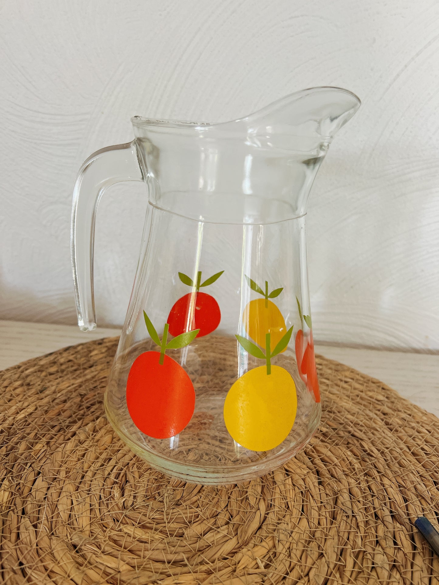 carafe orangeade pichet fruits vintage