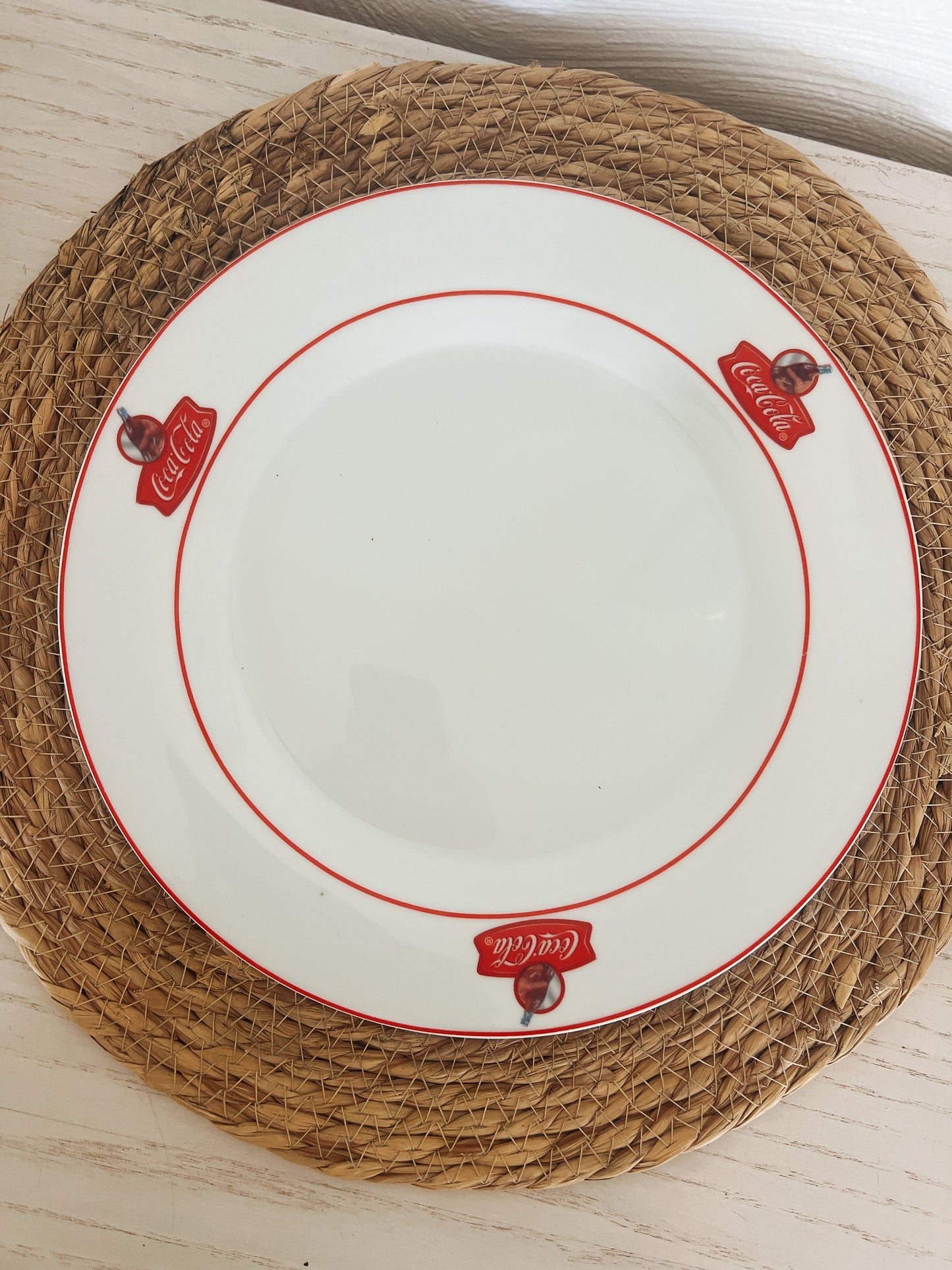 Assiette publicitaire Coca par Gibson USA