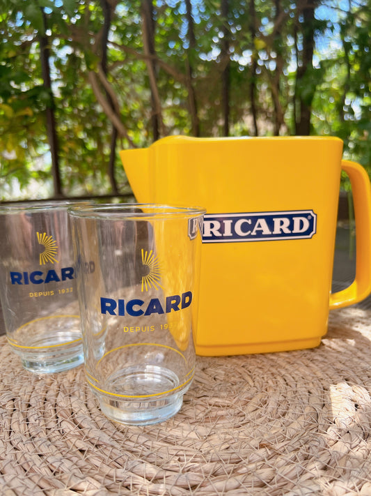 Carafe et verres Ricard